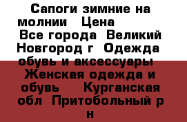 Сапоги зимние на молнии › Цена ­ 5 900 - Все города, Великий Новгород г. Одежда, обувь и аксессуары » Женская одежда и обувь   . Курганская обл.,Притобольный р-н